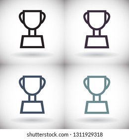 Vector icon cup 10 EPS