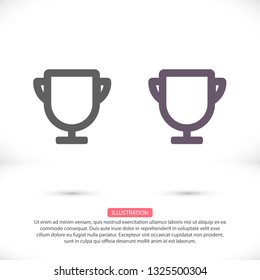Vector icon cup 10 EPS