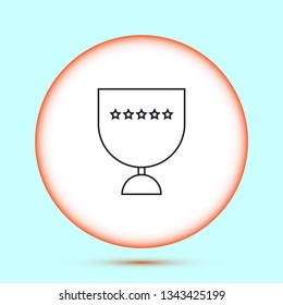Vector icon cup 10 EPS