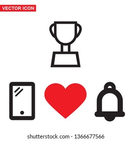 Vector icon cup 10 EPS