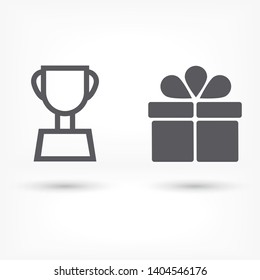 Vector icon cup 10 EPS . Lorem Ipsum Illustration design