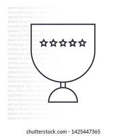Vector icon cup 10 EPS . Lorem Ipsum Illustration design