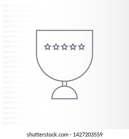 Vector icon cup 10 EPS . Lorem Ipsum Illustration design