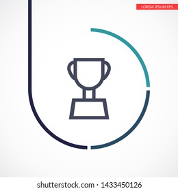 Vector icon cup 10 EPS . Lorem Ipsum Illustration design