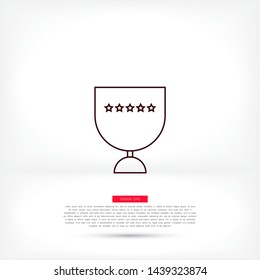 Vector icon cup 10 EPS . Lorem Ipsum Illustration design