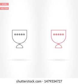 Vector icon cup 10 EPS . Lorem Ipsum Illustration design