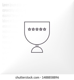 Vector icon cup 10 EPS . Lorem Ipsum Illustration design