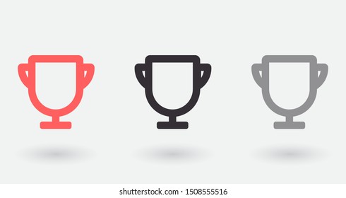 Vector icon cup 10 EPS . Lorem Ipsum Illustration design