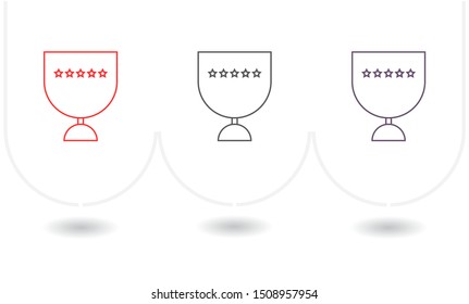 Vector icon cup 10 EPS . Lorem Ipsum Illustration design