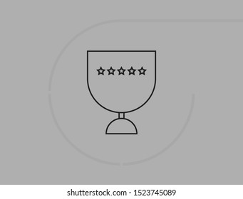 Vector icon cup 10 EPS . Lorem Ipsum Illustration design