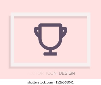 Vector icon cup 10 EPS . Lorem Ipsum Illustration design