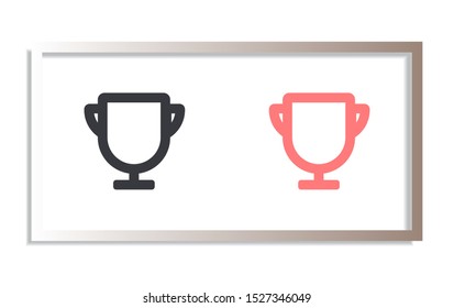 Vector icon cup 10 EPS . Lorem Ipsum Illustration design