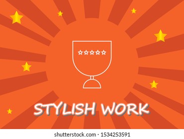 Vector icon cup 10 EPS . Lorem Ipsum Illustration design