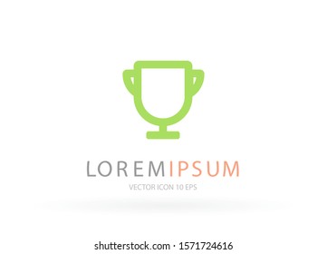 Vector icon cup 10 EPS . Lorem Ipsum Illustration design