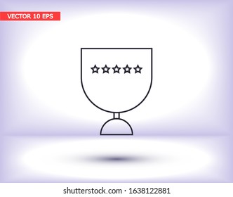 Vector icon cup 10 EPS . Lorem Ipsum Illustration design