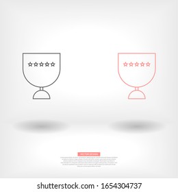 Vector icon cup 10 EPS . Lorem Ipsum Illustration design