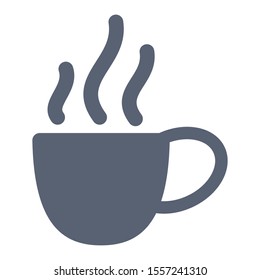 Vector icon, cup with a hot drink.
