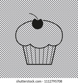 Vector icon cupcake