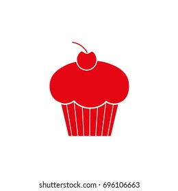 Vector icon cupcake