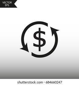 Vector icon currency exchange