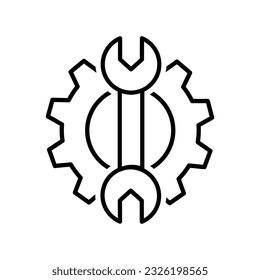 Сustomisation vector icon. customize illustration sign. mechanical symbol. settings logo. Option mark.