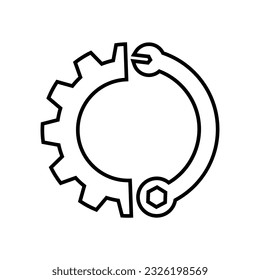 Сustomisation vector icon. customize illustration sign. mechanical symbol. settings logo. Option mark.