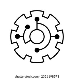 С Ustomisation Vektorsymbol. Bildzeichen anpassen. mechanisches Symbol. Einstelllogo. Optionszeichen.