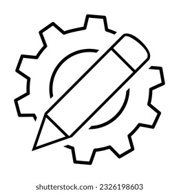 Сustomisation vector icon. customize illustration sign. mechanical symbol. settings logo. Option mark.