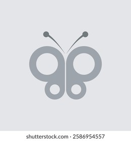 vector icon cute butterfly illustration
