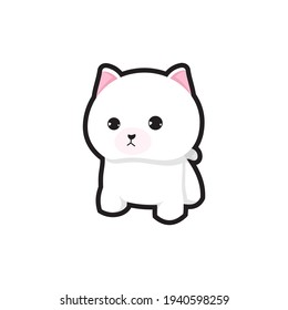 Icono vector del animal relleno de color lindo