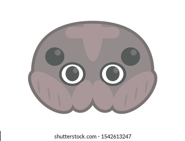 Vector icon of cute spider. Animal mask for children.