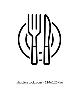Vector icon for cutlery