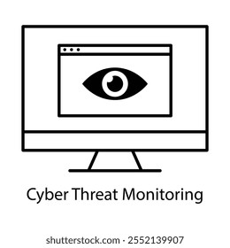 Ícone de vetor para sistemas de ciberdefesa. Inclui uma blindagem e linhas digitais para simbolizar a proteção da rede.