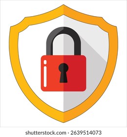 Vector icon of cyber security featuring digital protection shield. Perfect for internet safety and network defense themes.