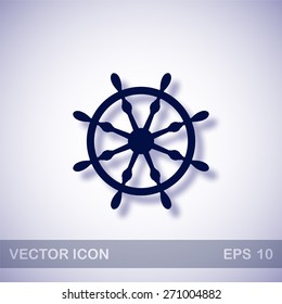  vector icon - dark blue illustration with blue shadow