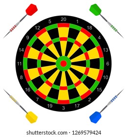 vector icon with darts for your design