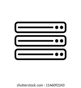 Vector icon for data server