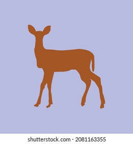 Vektorsymbol für Hirsche, Bildzeichen für Hirsche, Silhouettenzeichen für Hirsche.