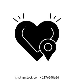 Vector icon for defibrillator location