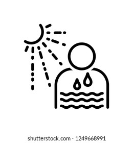 Vector icon for dehydrate