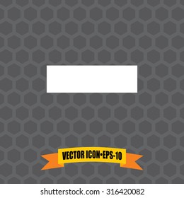 Vector Icon of Delete on Dark Gray Background. Eps.10.