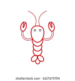 vector icon, delicious lobster food