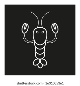 vector icon, delicious lobster food