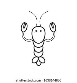vector icon, delicious lobster food