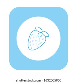 vector icon, delicious strawberry fruit