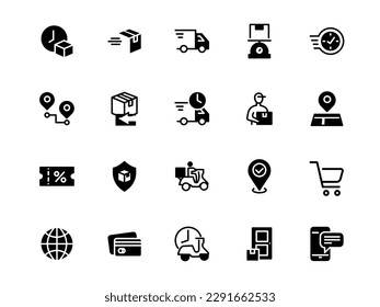vector icon delivery costumer service