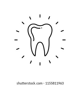 Vector icon for  dental care