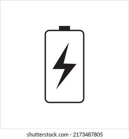 diseño vectorial del icono de la batería del teléfono móvil