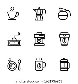 Vector Icon Design of Coffee Theme