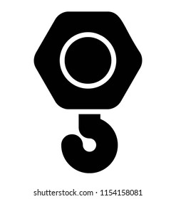
vector icon design of crane pulley
